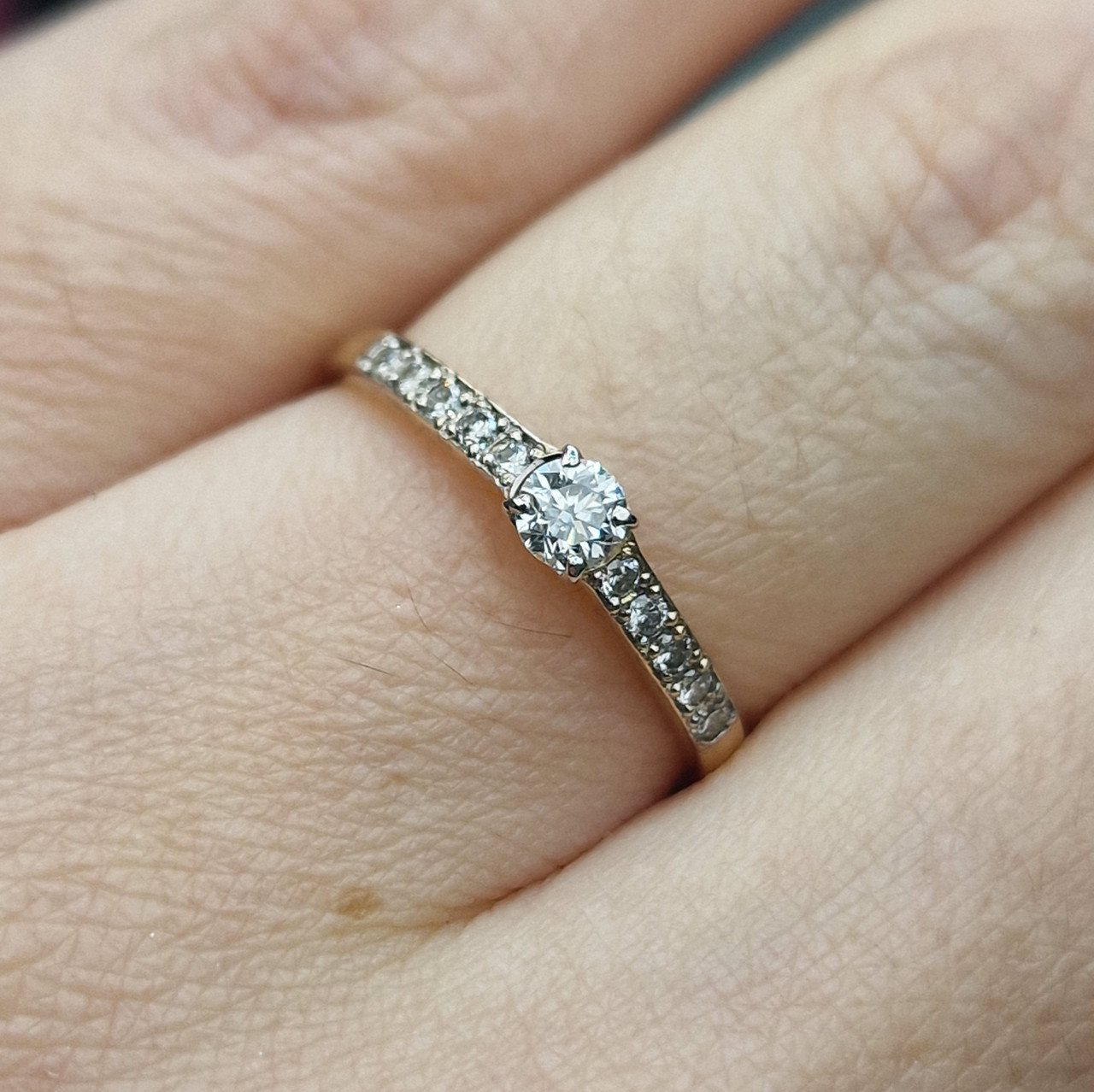 Кольцо Deimantas 104877577 17р 1,47гр 0,302ct. купить,NaN