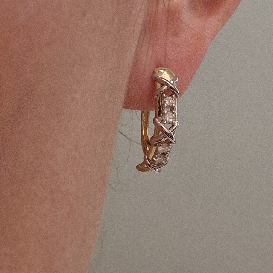 Серьги Deimantas 103745197 3,19гр 0,45ct. купить,NaN