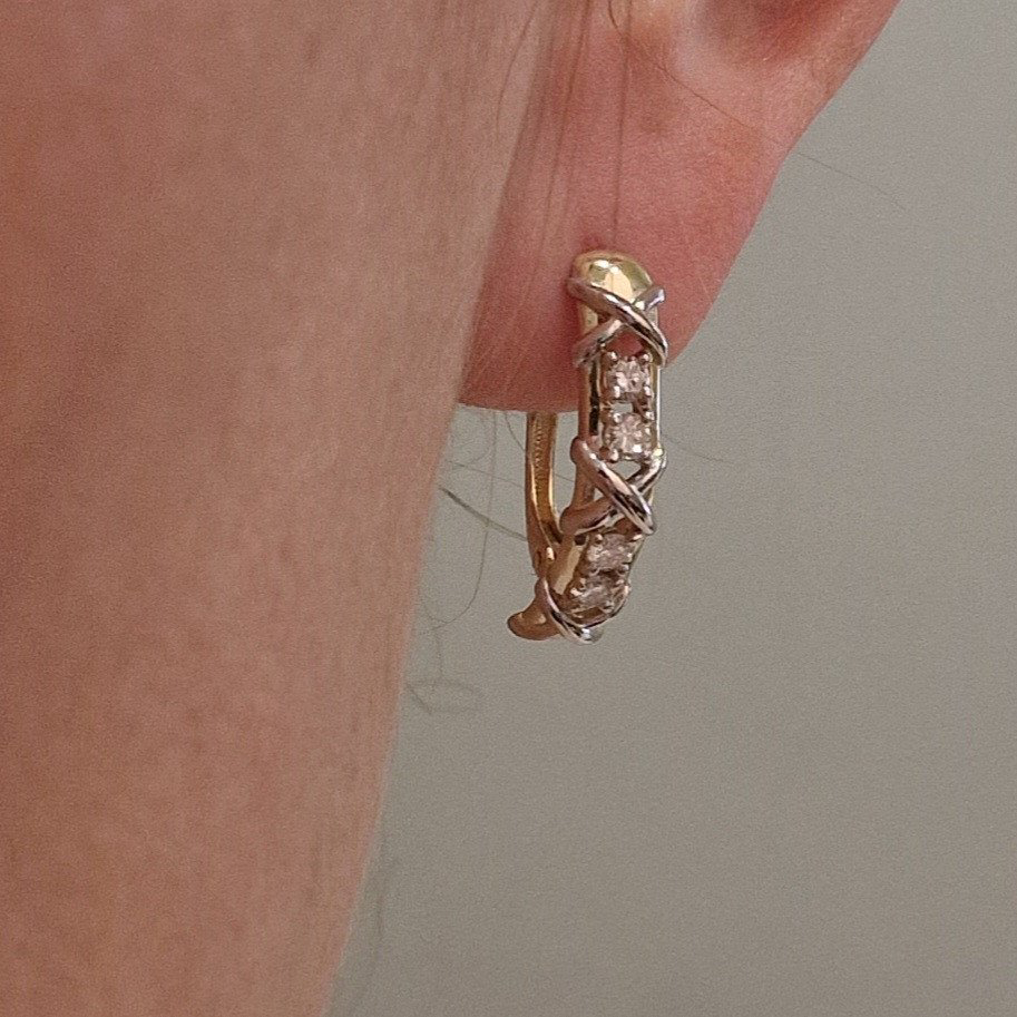 Серьги Deimantas 103745197 3,19гр 0,45ct. купить,NaN
