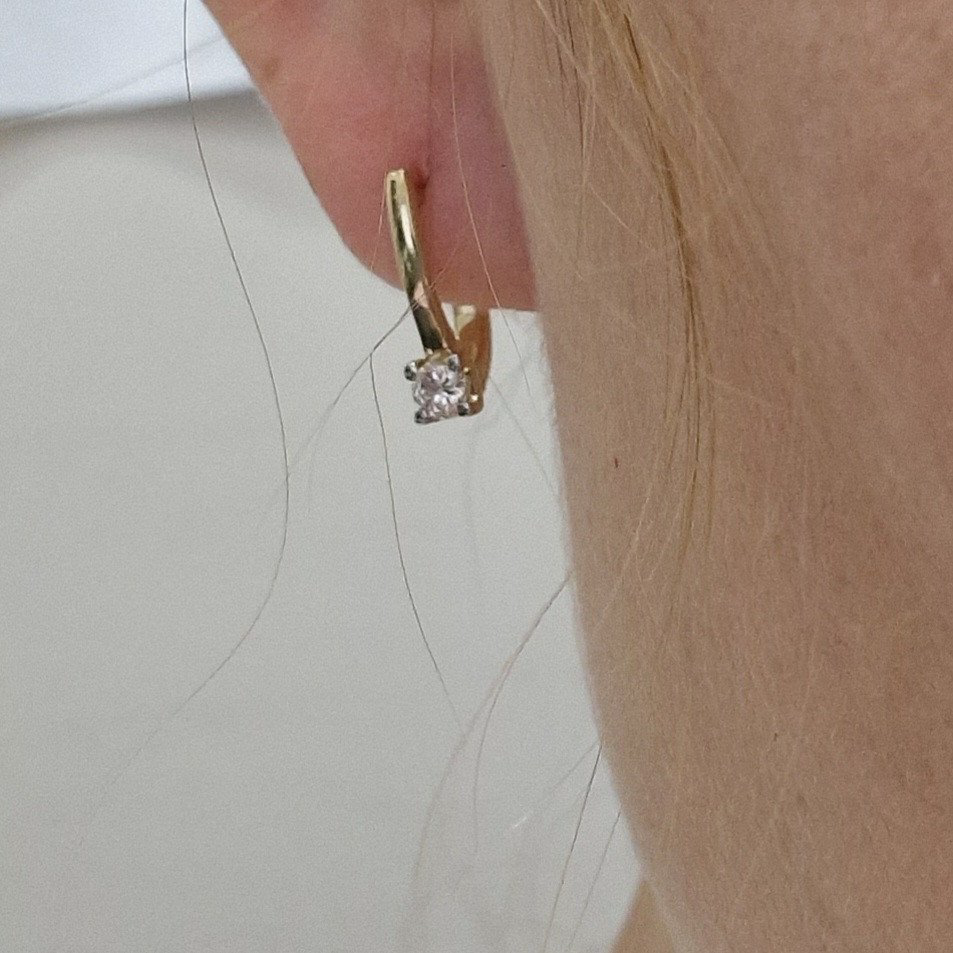 Серьги Deimantas 104885358 2,71гр 0,30ct. купить,NaN