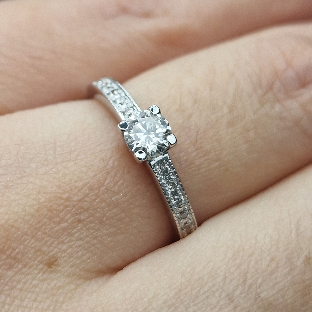 Кольцо Deimantas 103745158 17р 2,32гр 0,45ct. купить,NaN