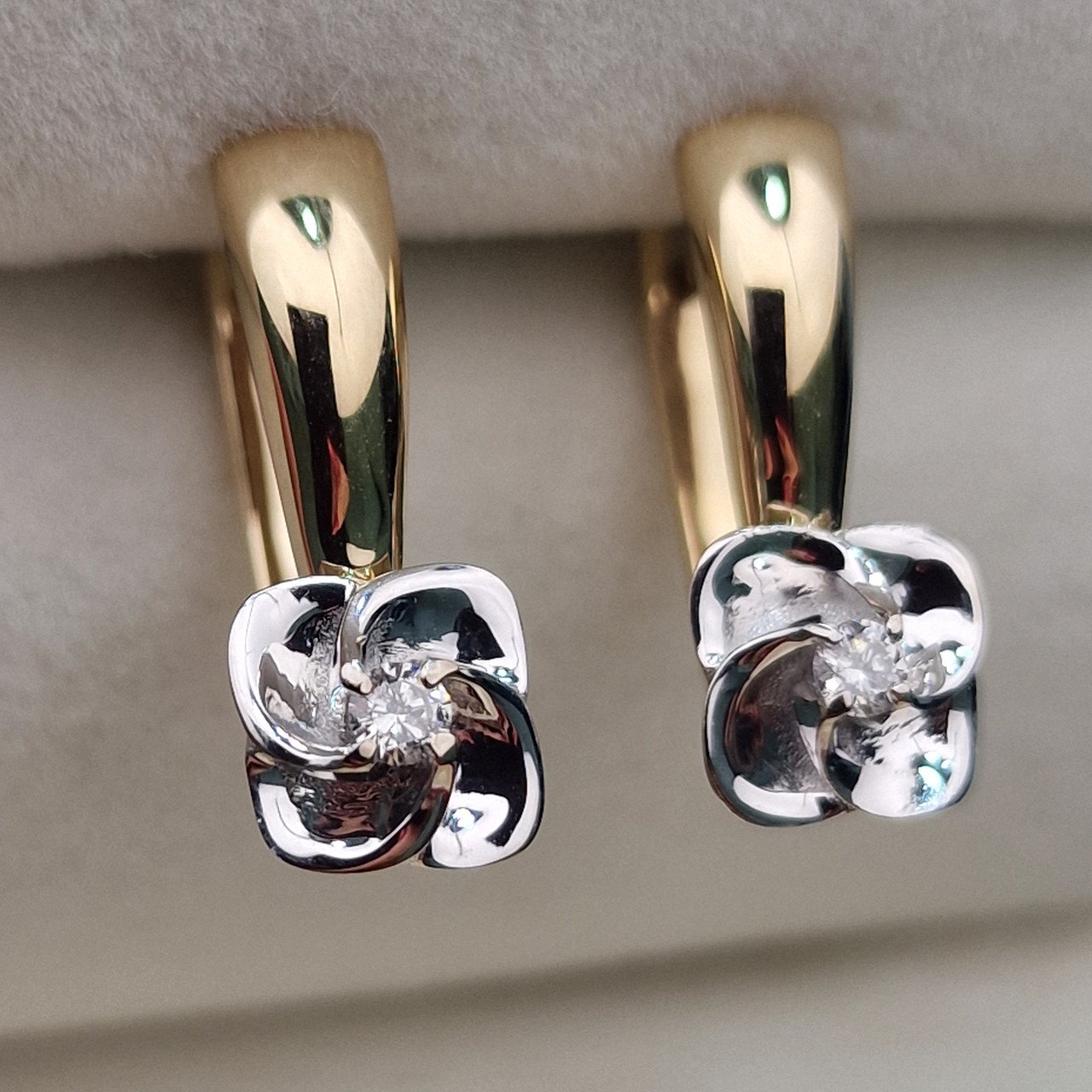 Серьги Deimantas 104885371 3,25гр 0,087ct. купить,NaN