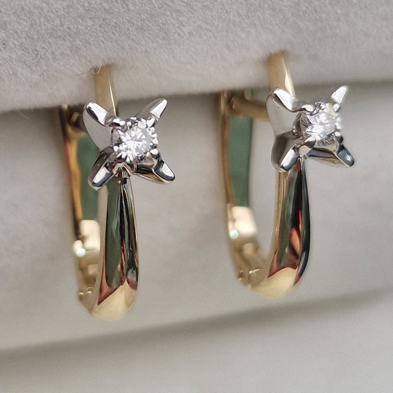 Серьги Deimantas 104885408 3,62гр 0,16ct. купить,NaN