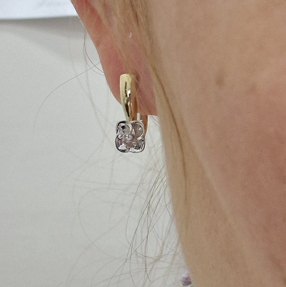 Серьги Deimantas 104885371 3,25гр 0,087ct. купить,NaN