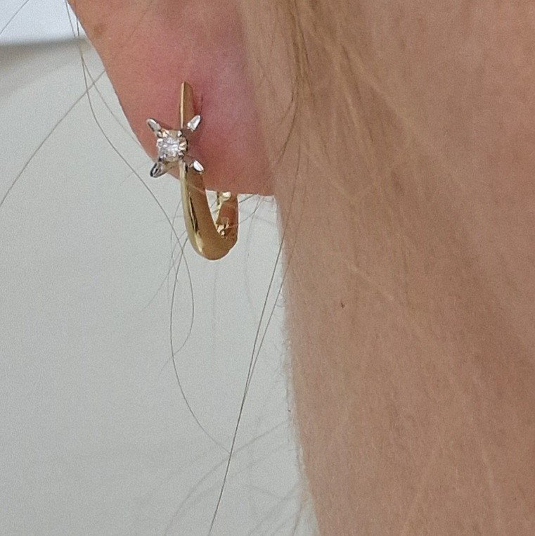 Серьги Deimantas 104885408 3,62гр 0,16ct. купить,NaN