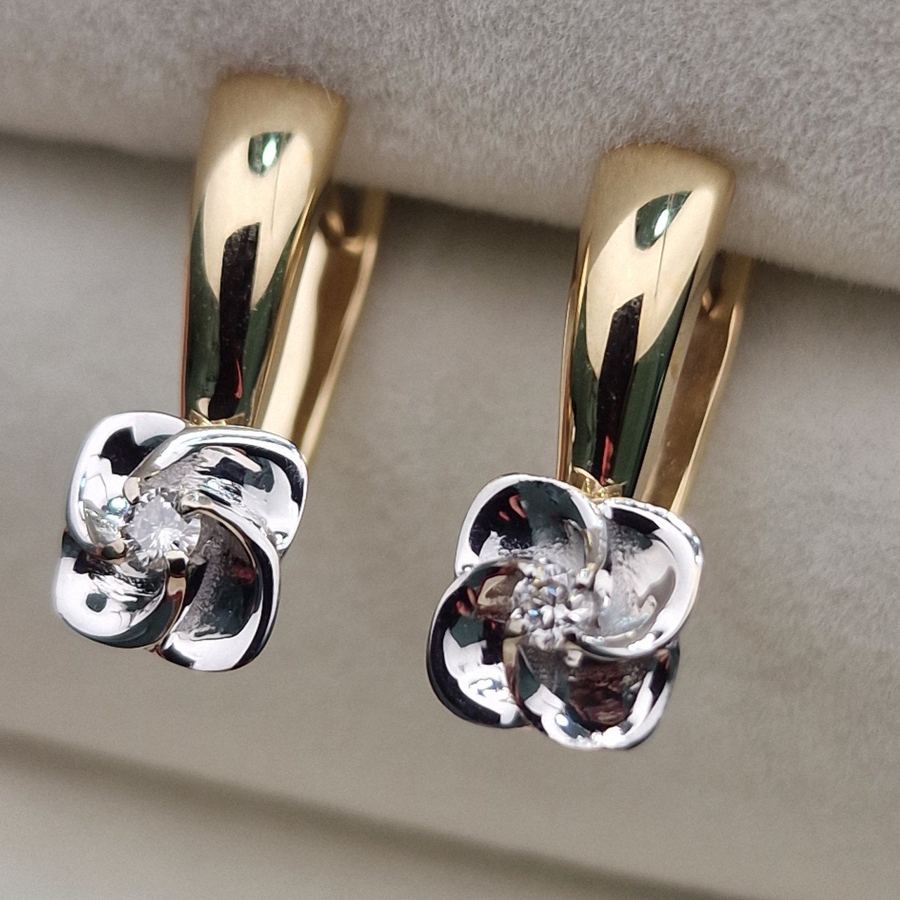 Серьги Deimantas 104885371 3,25гр 0,087ct. купить,NaN