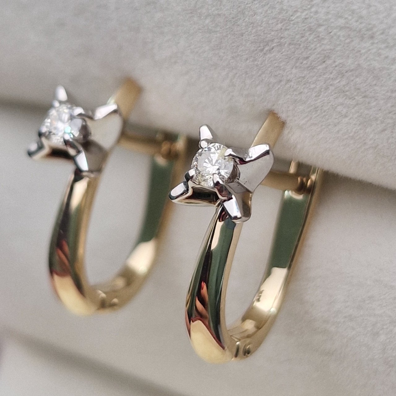 Серьги Deimantas 104885408 3,62гр 0,16ct. купить,NaN
