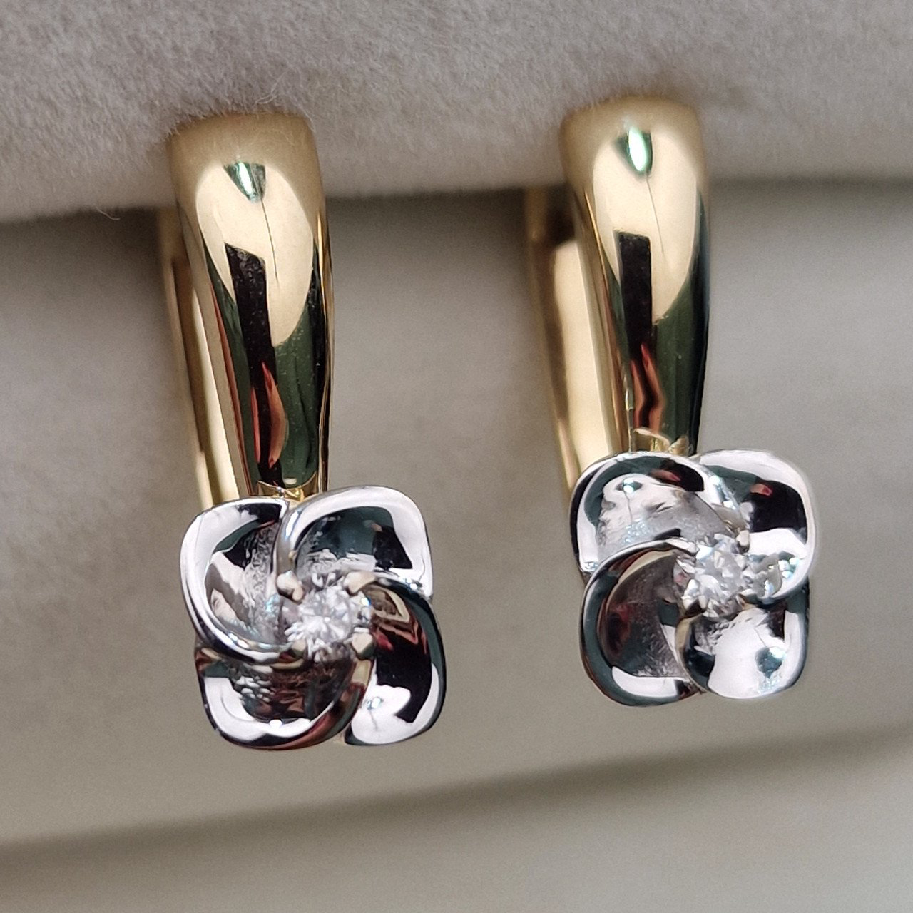 Серьги Deimantas 104885371 3,25гр 0,087ct. купить,NaN