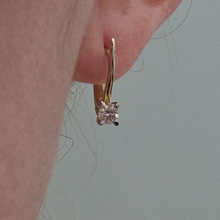 Серьги Deimantas 103754626 2,6гр 0,53ct. купить,NaN