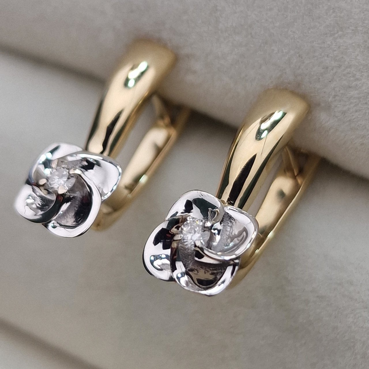 Серьги Deimantas 104885371 3,25гр 0,087ct. купить,NaN