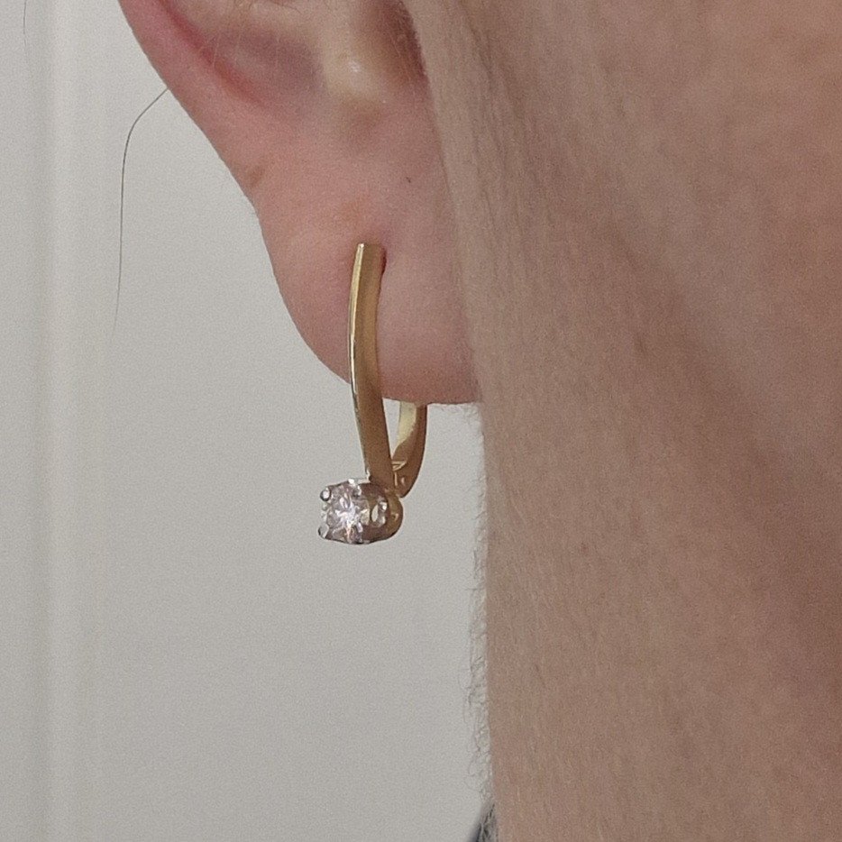 Серьги Deimantas 105154199 2,13гр 0,32ct. купить,NaN