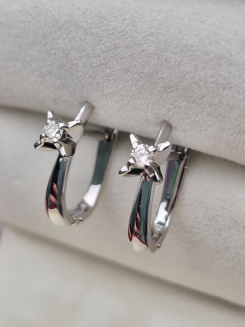 Серьги Deimantas 104885489 3,65гр 0,173ct. купить,NaN