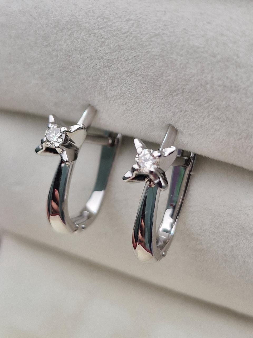 Серьги Deimantas 104885489 3,65гр 0,173ct. купить,NaN