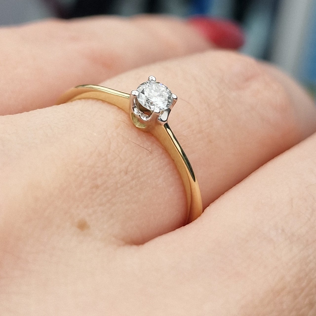 Кольцо Deimantas 105154253 17,5р 1,28гр 0,17ct. купить,NaN