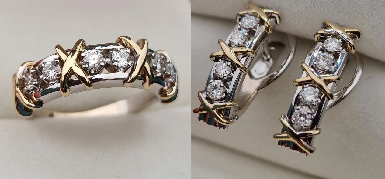 Комплект Deimantas 103795916 0,384ct 0,50ct. купить,NaN
