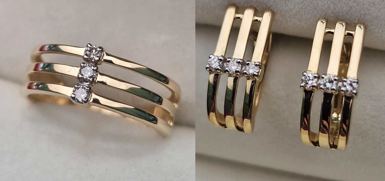 Комплект Deimantas 104892219 0.096ct 0,202ct. купить,NaN