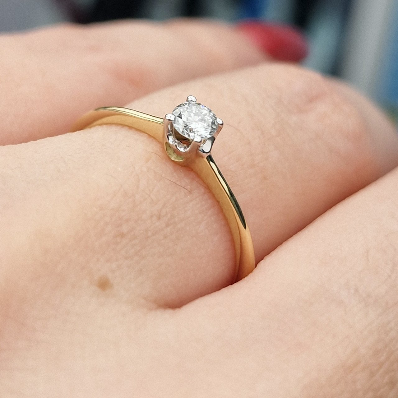 Кольцо Deimantas 105154295 17р 1,16гр 0,18ct. купить,NaN