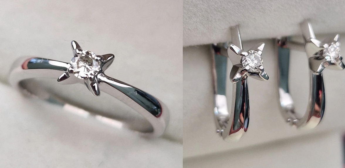 Комплект Deimantas 104893722 0,095ct 0,173ct. купить,NaN