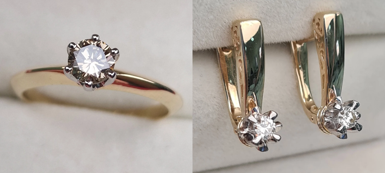 Комплект Deimantas 103880792 0,445ct 0,24ct. купить,NaN
