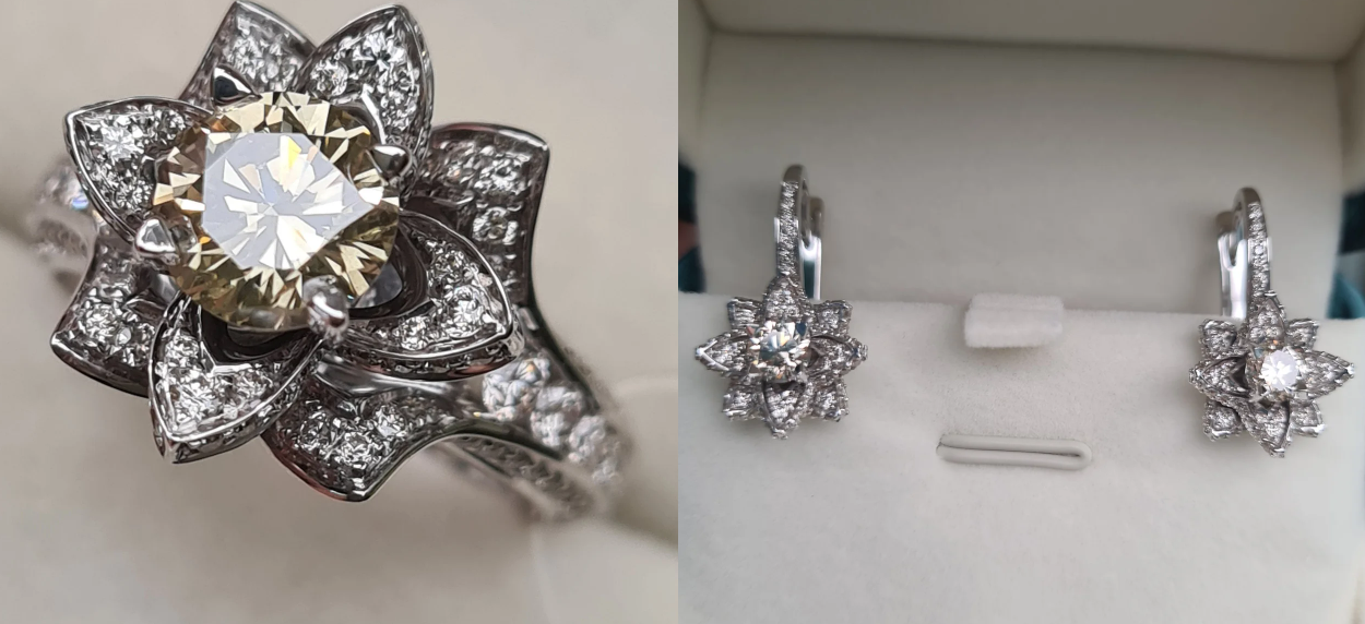 Комплект Deimantas 103880804 2,31ct 2,46ct. купить,NaN