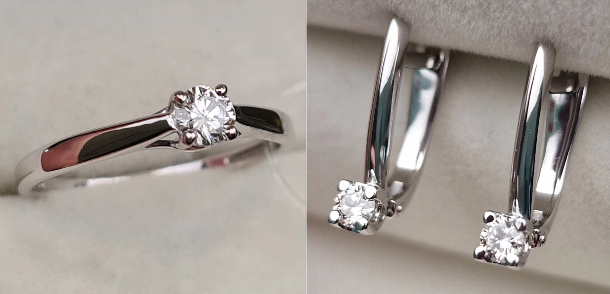 Комплект Deimantas 103888232 0,217ct 0,232ct. купить,NaN