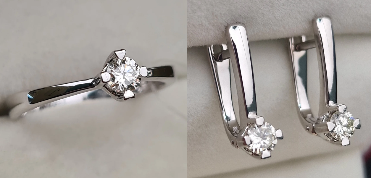 Комплект Deimantas 104894343 0,21ct 0,458ct. купить,NaN