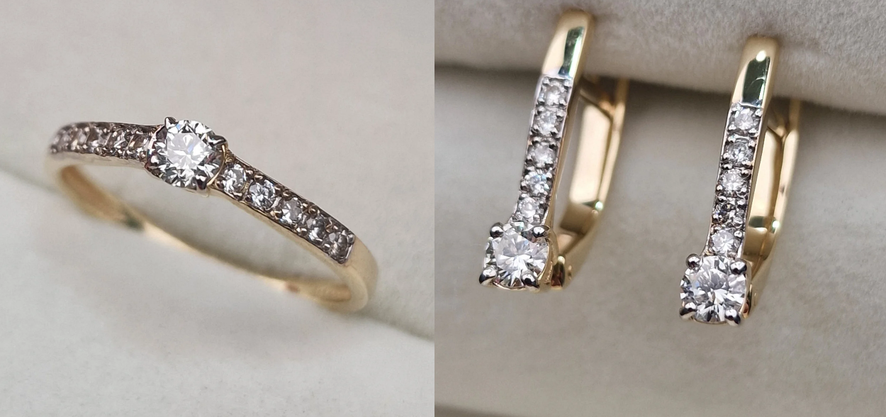 Комплект Deimantas 104899548 0,302ct 0,426ct. купить,NaN