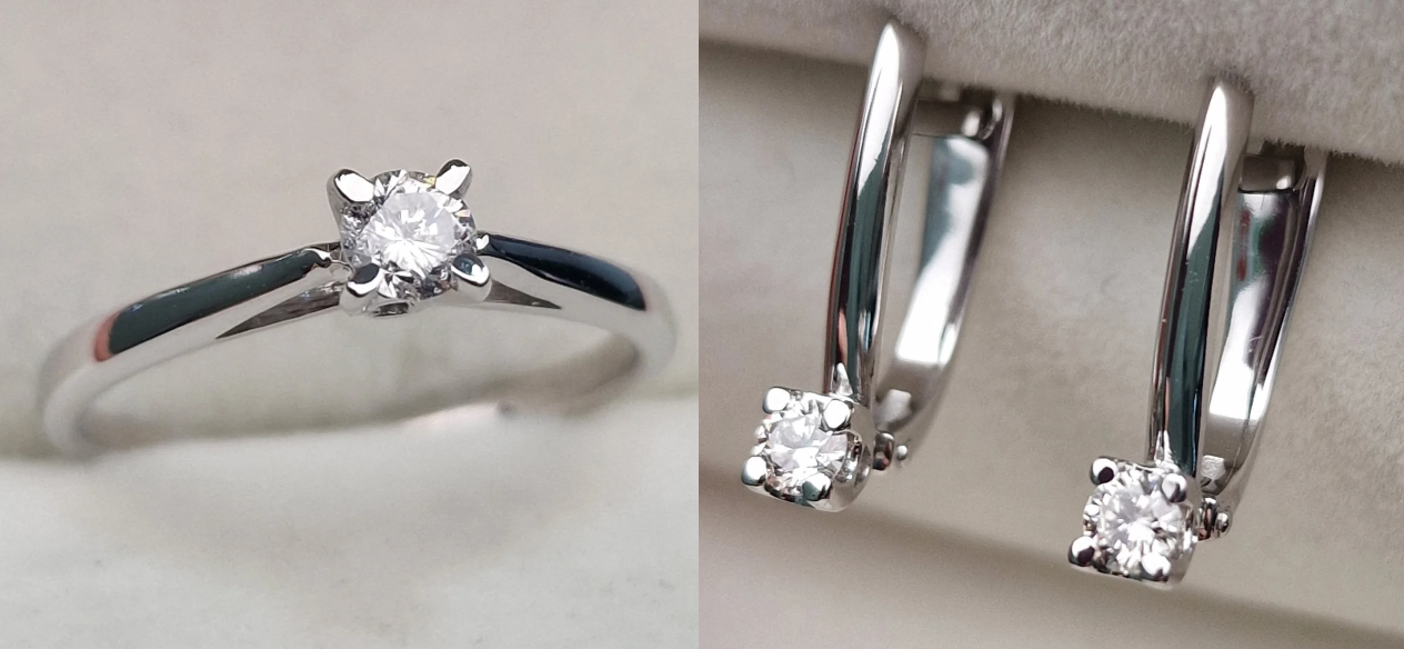 Комплект Deimantas 104899581 0,20ct 0,232ct. купить,NaN