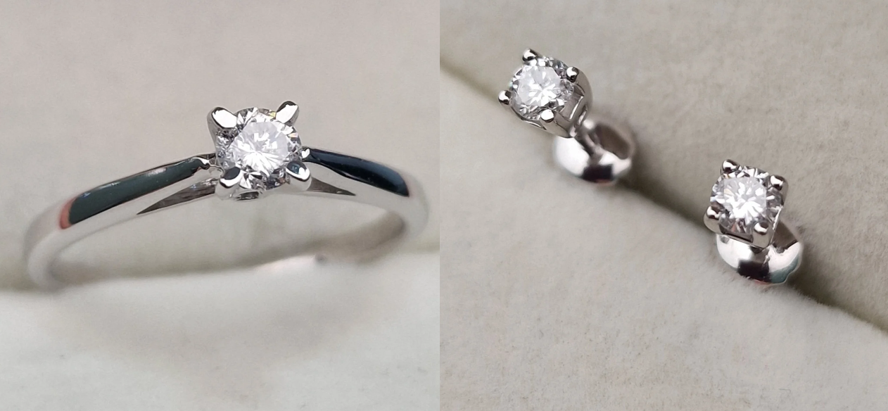 Комплект Deimantas 104899854 0,19ct 0,25ct. купить,NaN