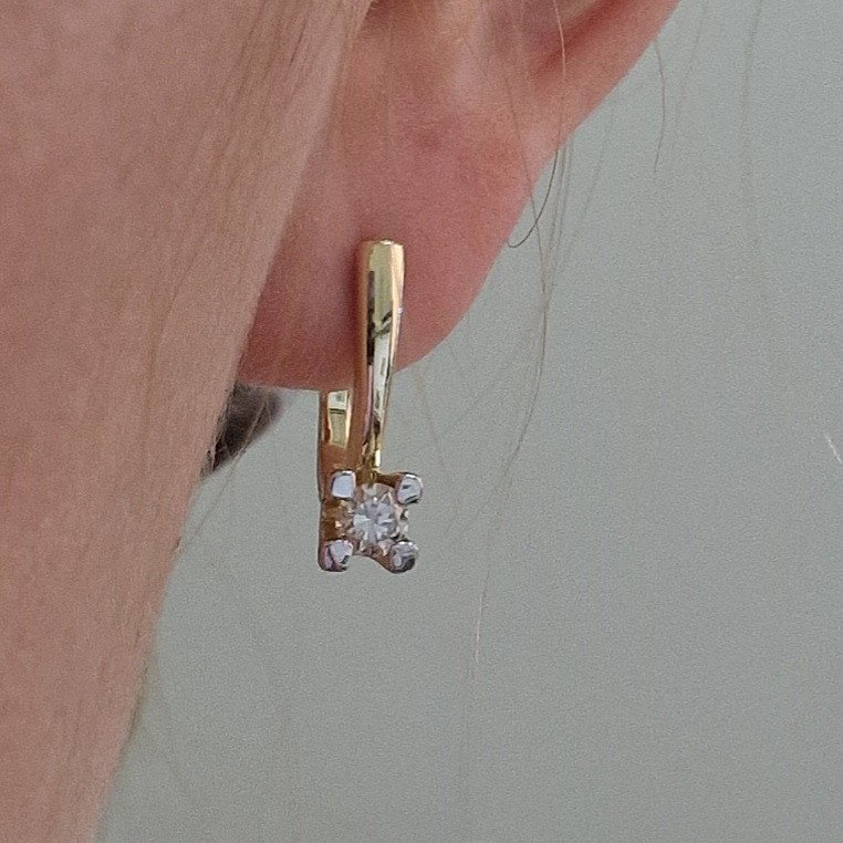 Серьги Deimantas 103890428 3,64гр 0,48ct. купить,NaN