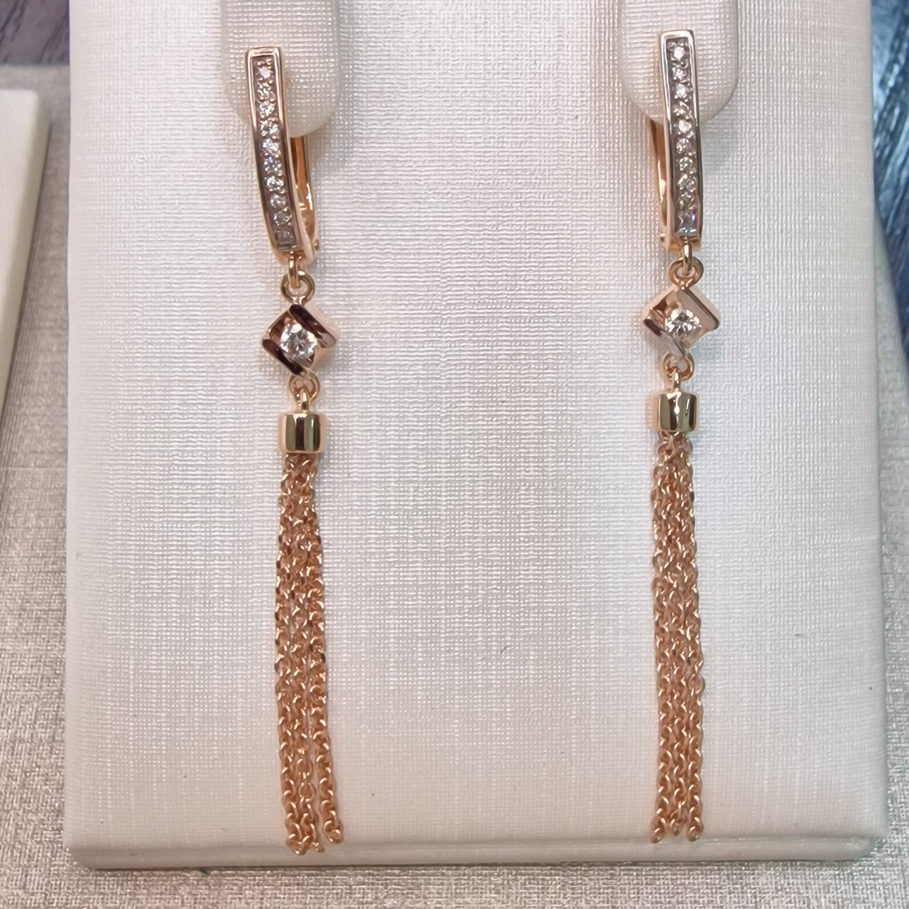 Серьги Deimantas 103890773 4,44гр 0,24ct. купить,NaN