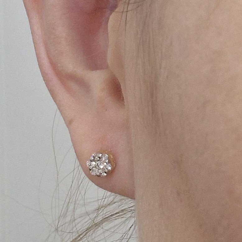 Серьги Deimantas 104903498 1,74гр 0,328ct. купить,NaN