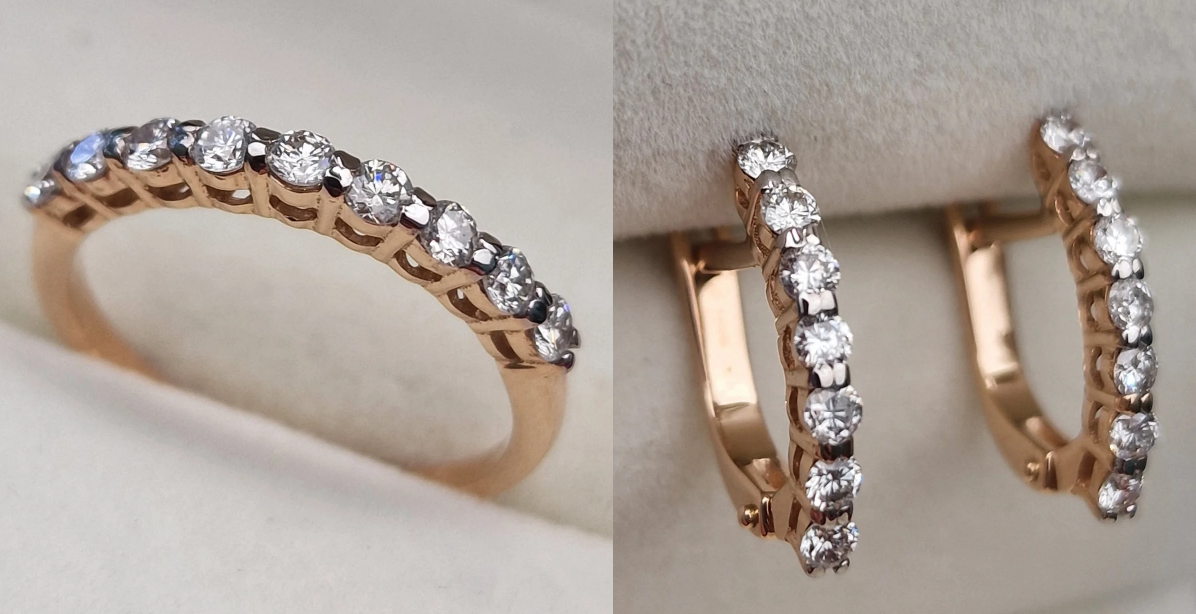 Комплект Deimantas 104920852 0,426ct 0,653ct. купить,NaN