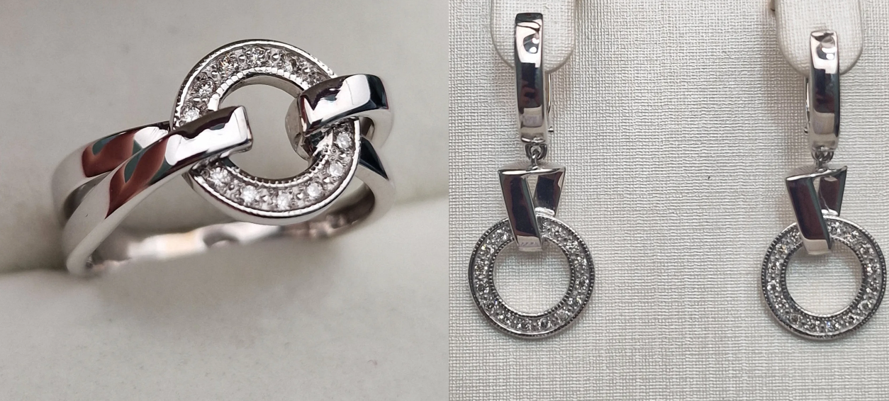 Комплект Deimantas 103917140 0,091ct 0,272ct. купить,NaN
