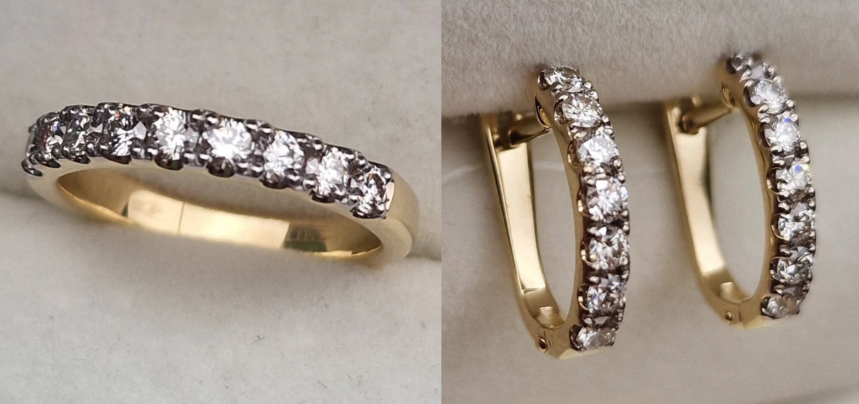 Комплект Deimantas 104923480 0,56ct 0,624ct. купить,NaN