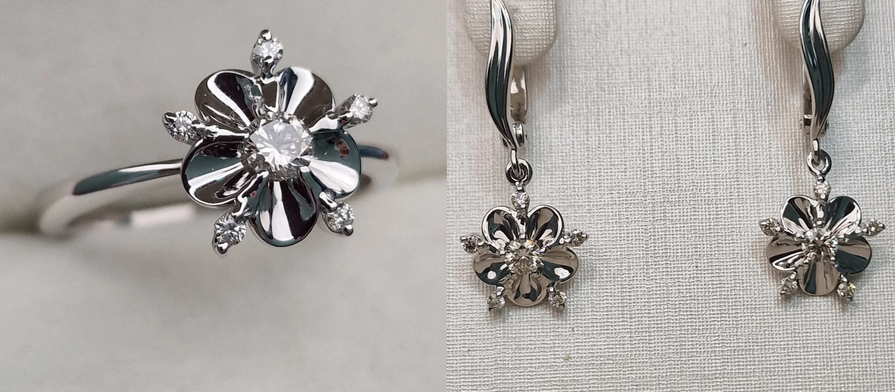 Комплект Deimantas 103917176 0,214ct 0,41ct. купить,NaN