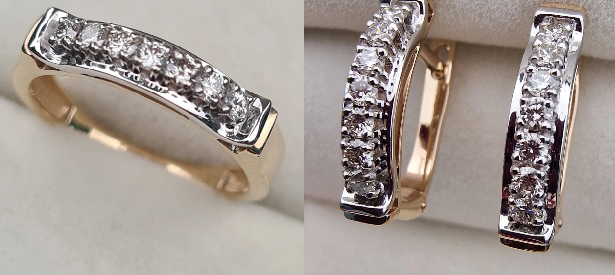 Комплект Deimantas 103941565 0,24ct 0,464ct. купить,NaN