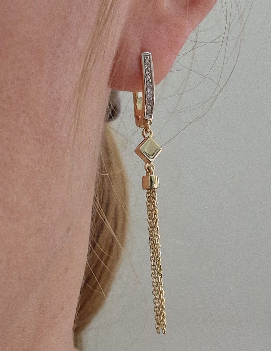 Серьги Deimantas 104193440 4,29гр 0,092ct. купить,NaN