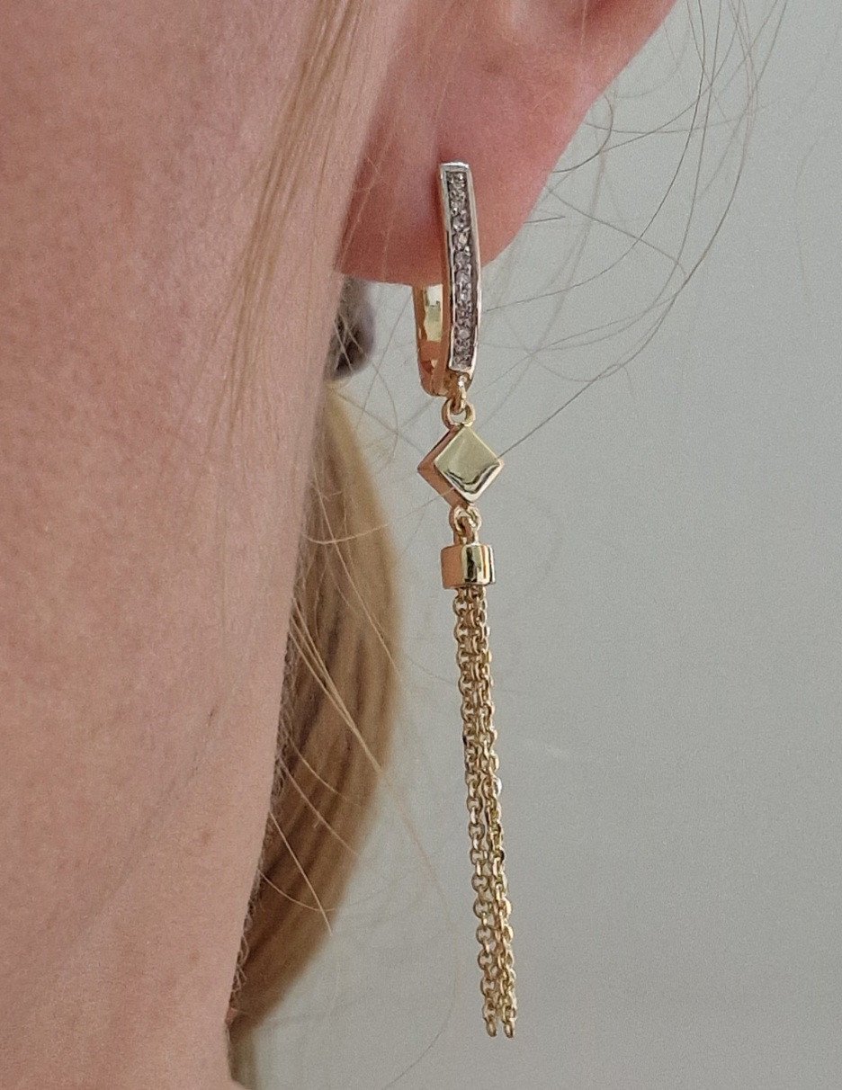 Серьги Deimantas 104193434 4,6гр 0,092ct. купить,NaN