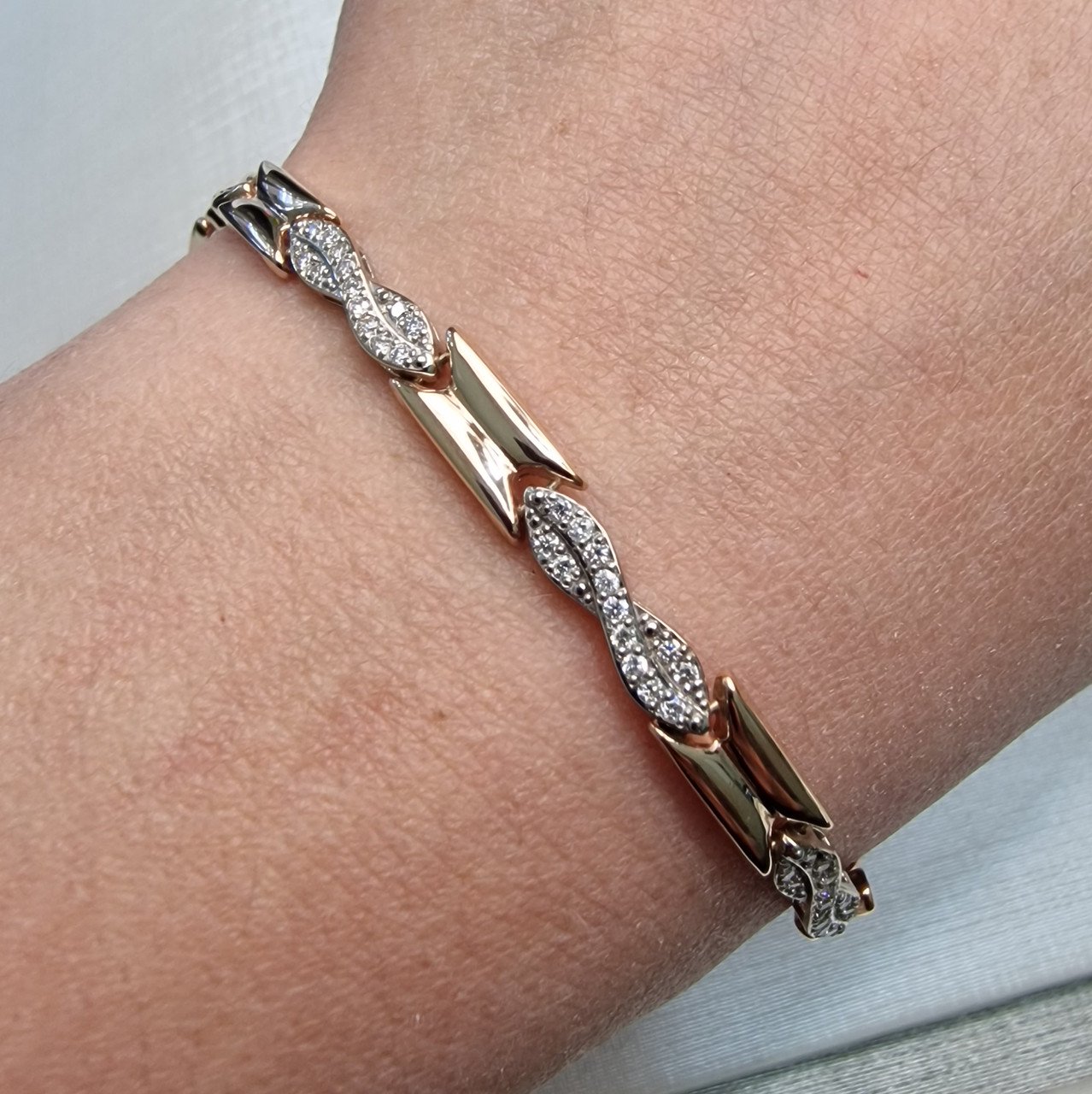 Браслет Deimantas 104193446 19р 6,47гр 0,28ct. купить,NaN