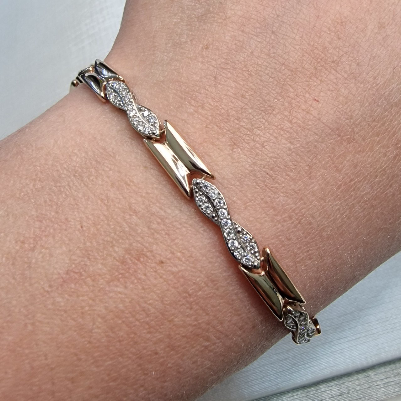 Браслет Deimantas 104193446 19р 6,47гр 0,28ct. купить,NaN