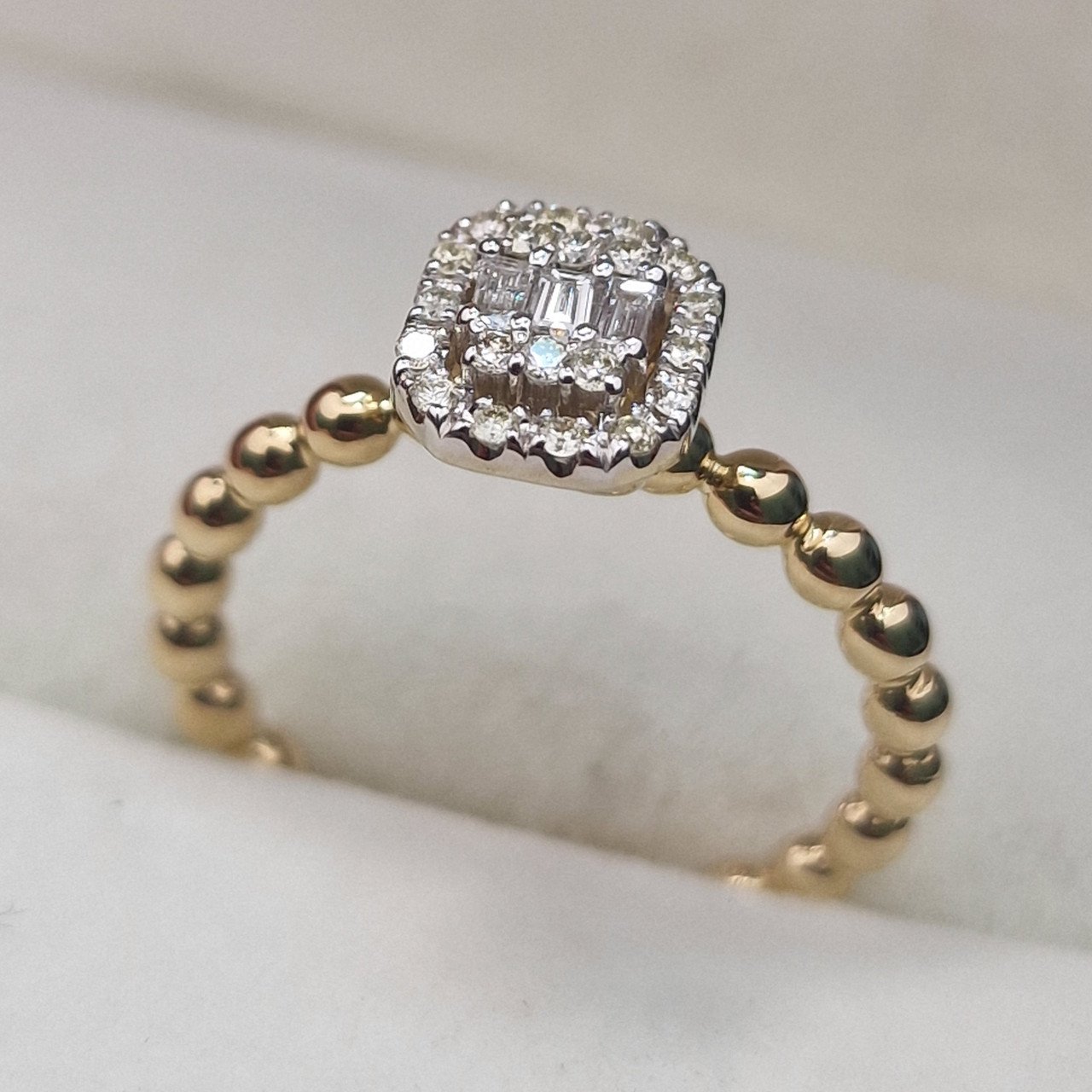 Кольцо Deimantas 104928298 16,5р 3,1гр 0,22ct. купить,NaN