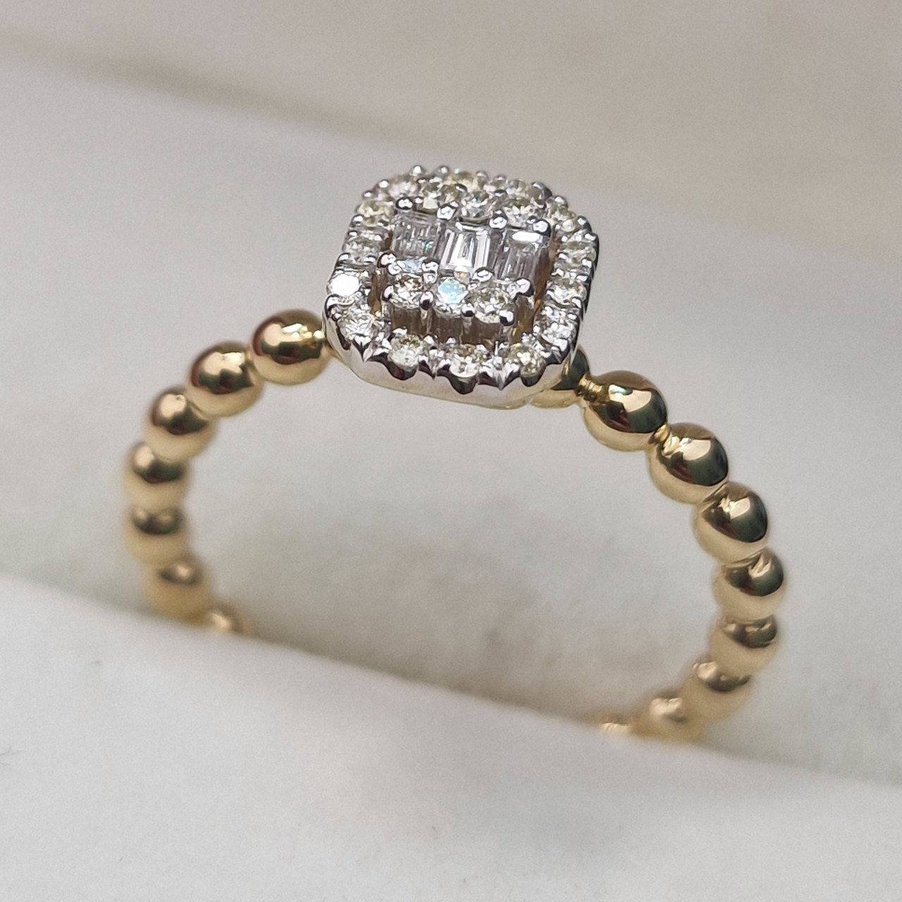 Кольцо Deimantas 104928298 16,5р 3,1гр 0,22ct. купить,NaN