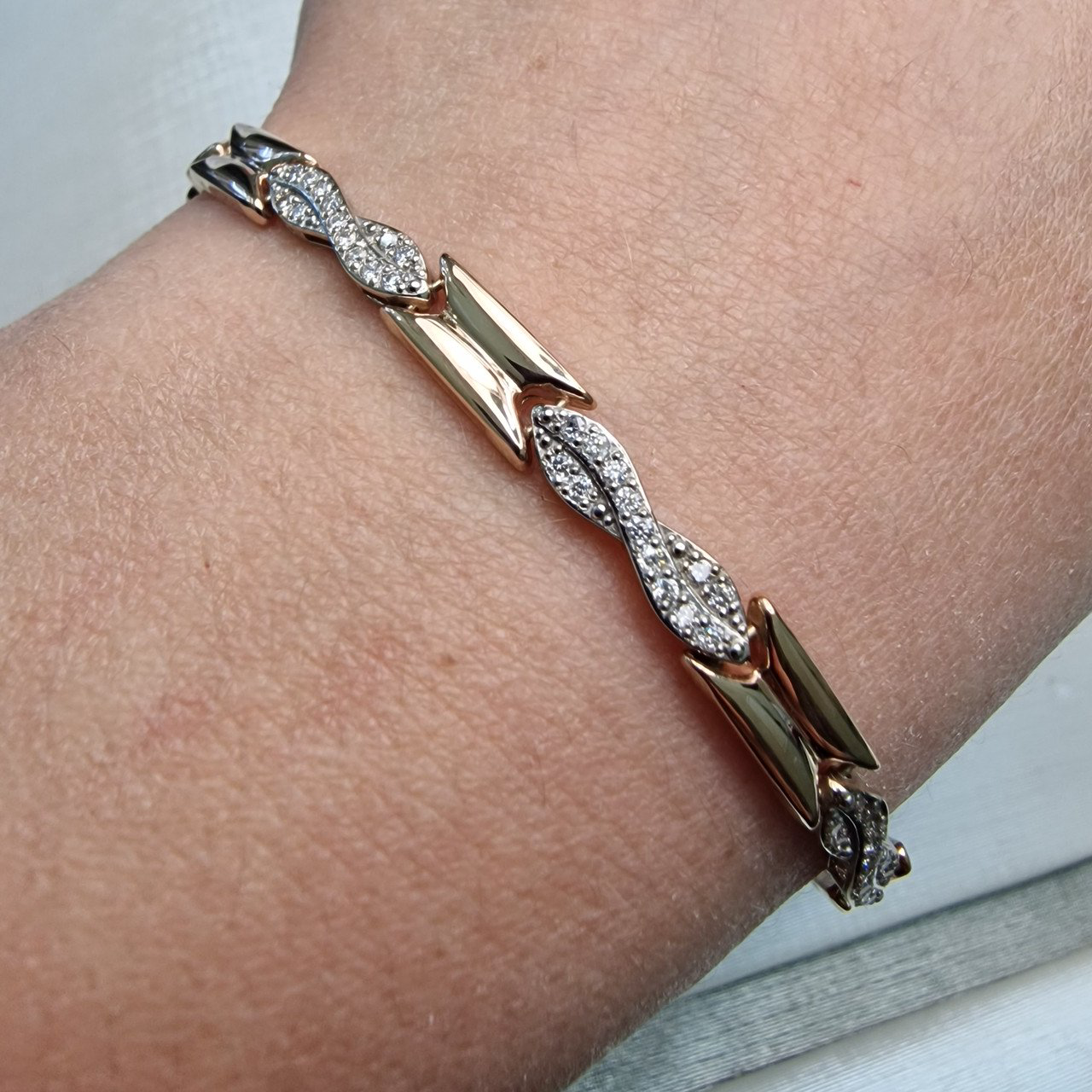 Браслет Deimantas 104193446 19р 6,47гр 0,28ct. купить,NaN