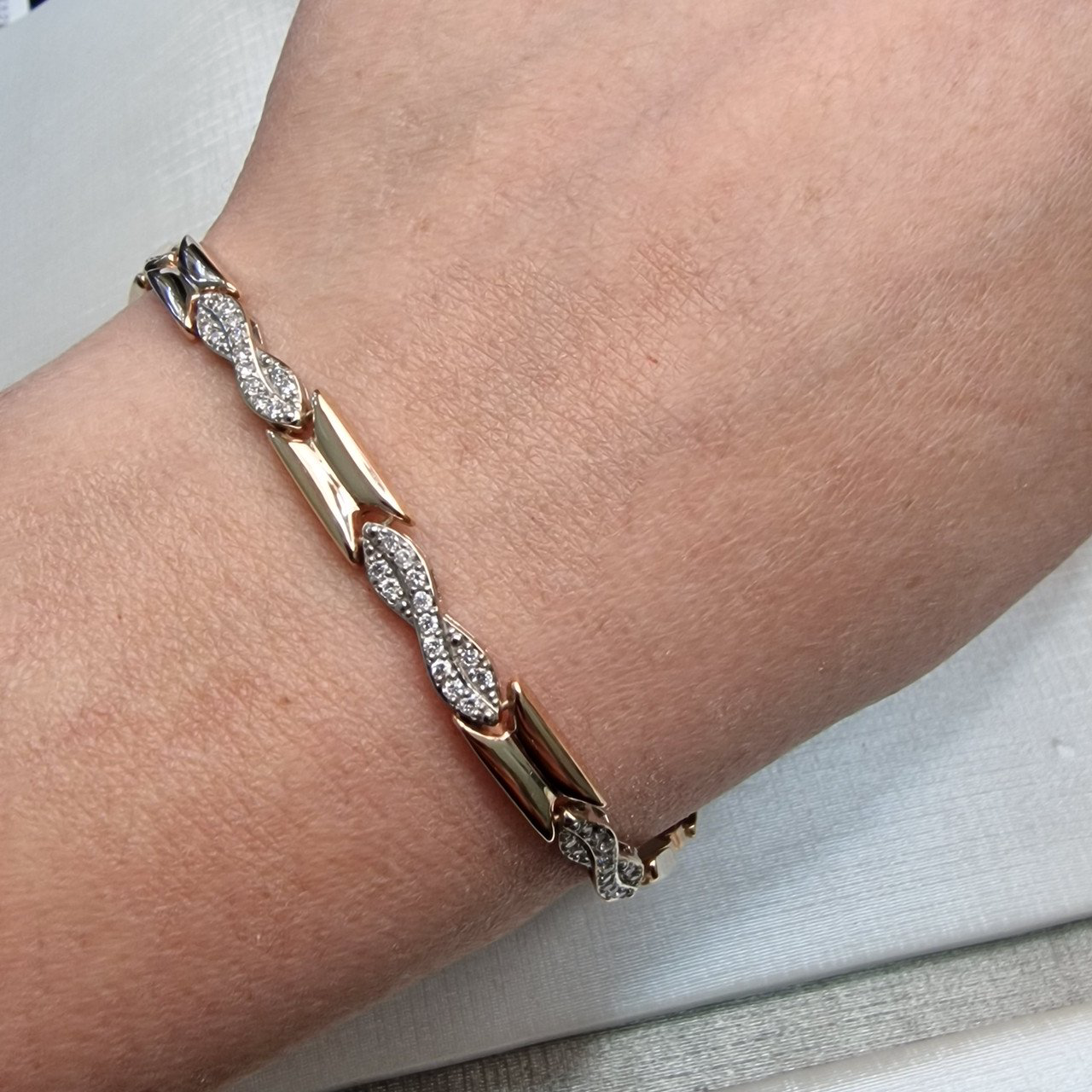 Браслет Deimantas 104193446 19р 6,47гр 0,28ct. купить,NaN