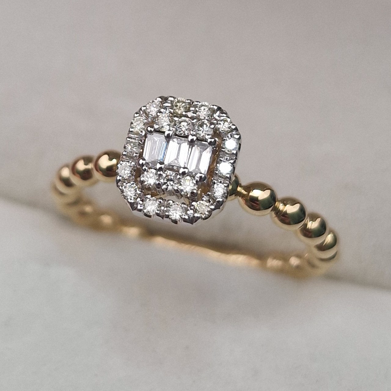 Кольцо Deimantas 104928298 16,5р 3,1гр 0,22ct. купить,NaN