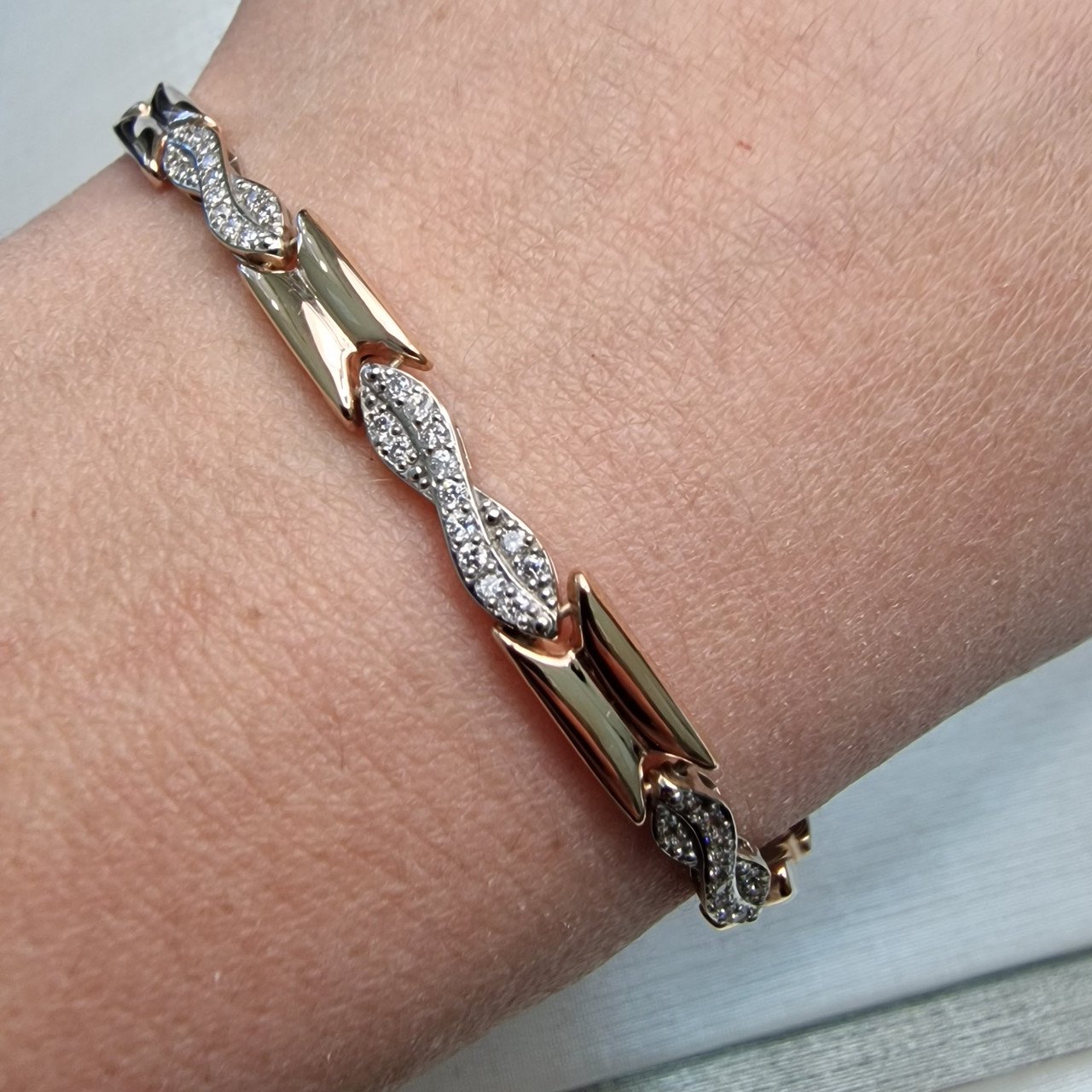 Браслет Deimantas 104193446 19р 6,47гр 0,28ct. купить,NaN