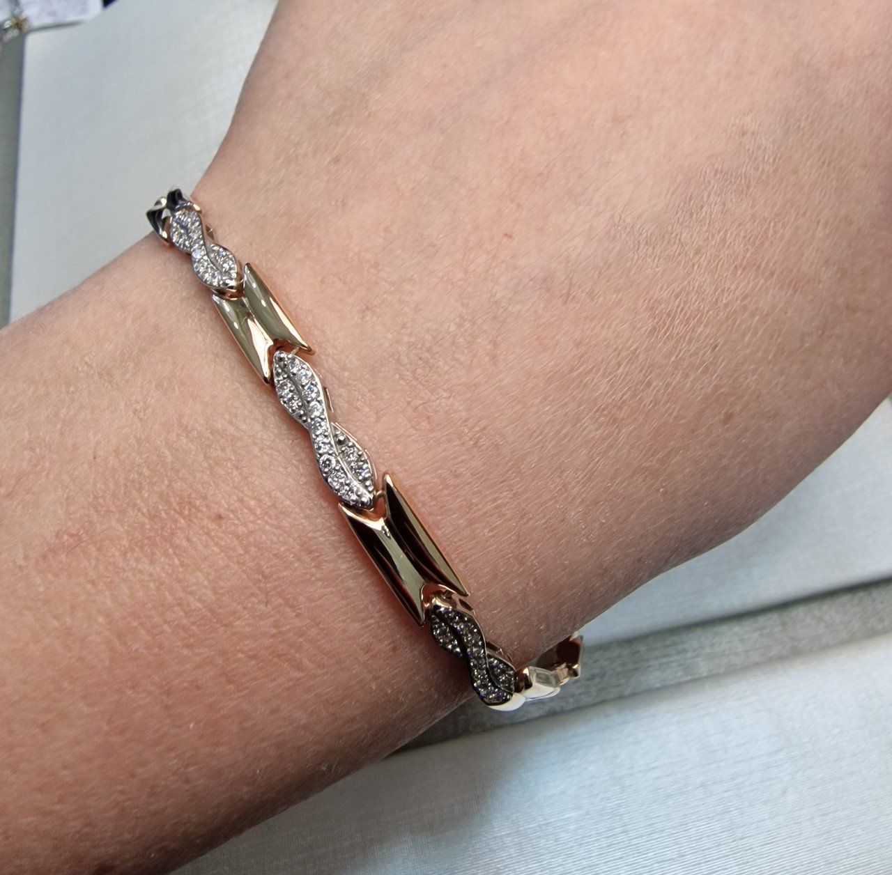 Браслет Deimantas 104193446 19р 6,47гр 0,28ct. купить,NaN