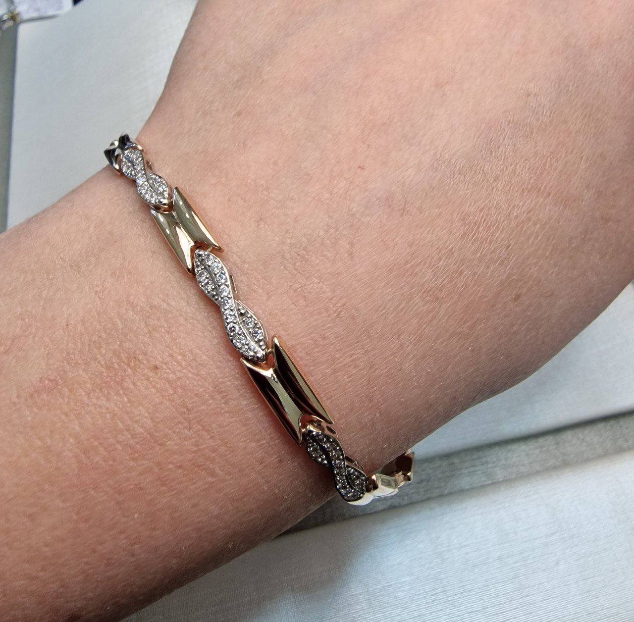 Браслет Deimantas 104193446 19р 6,47гр 0,28ct. купить,NaN