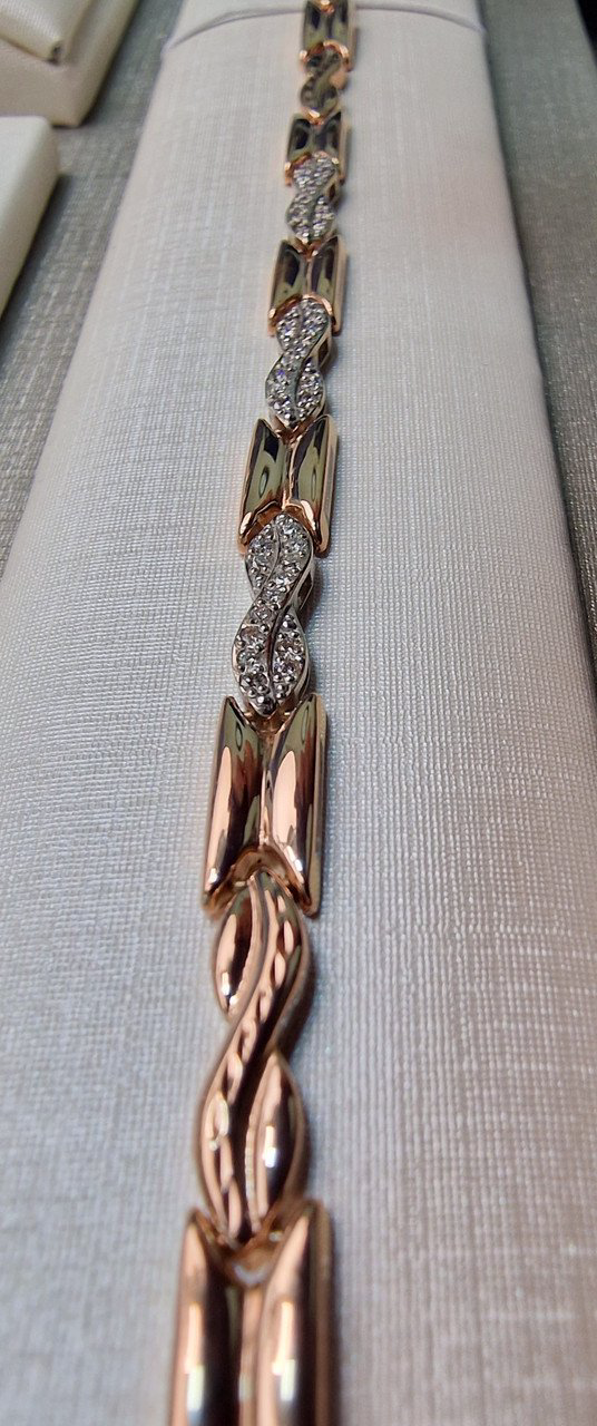 Браслет Deimantas 104193446 19р 6,47гр 0,28ct. купить,NaN